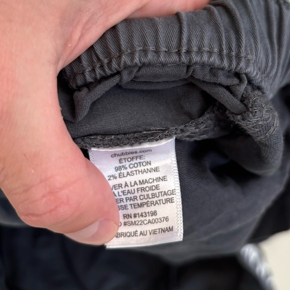 Chubbies Men’s 5.5” The Originals Stretch Twill Shorts Small Charcoal Gray - Picture 6 of 9